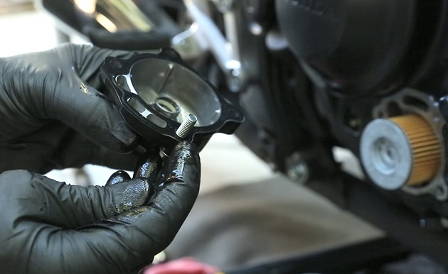 Changing Motorcycle Engine Oil