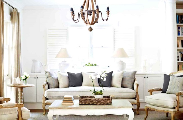 White French Provincial Living Room