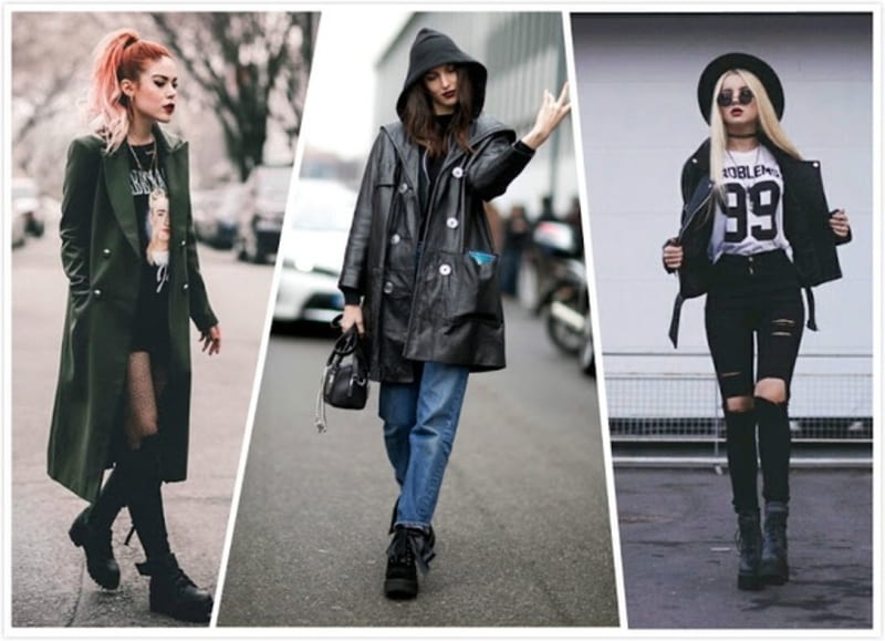 grunge style boots