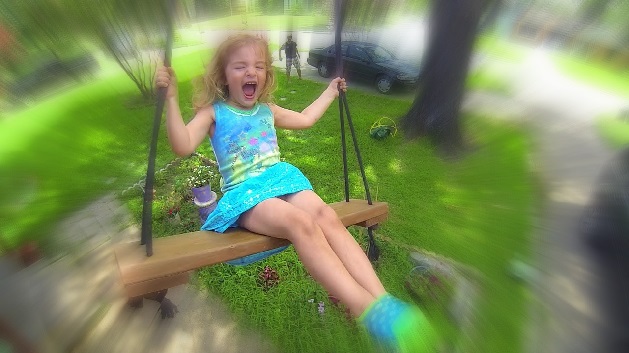 Kids Play Swings