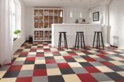 Vinyl Checkered Flooring