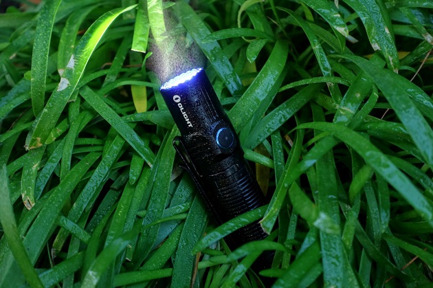 flashlight in rain