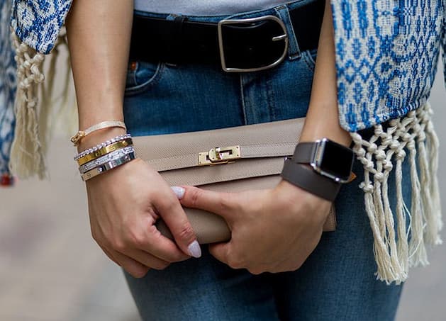 Girl carrying handbag