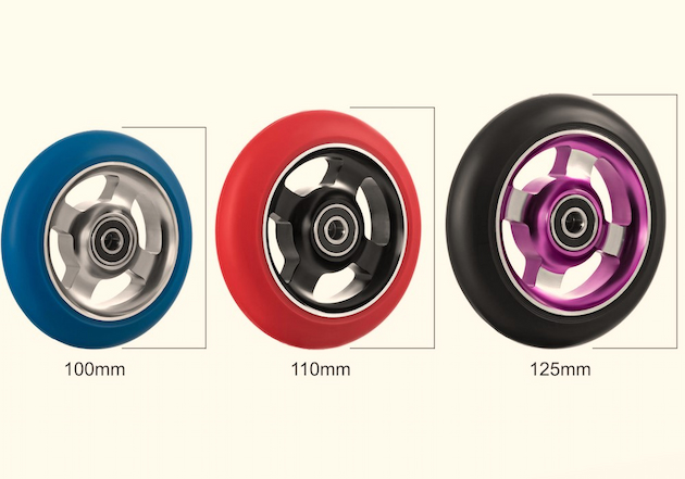 scooter wheel sizes