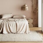 bamboo bed sheets in beige