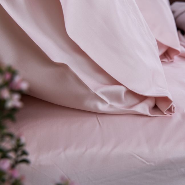 pink bamboo bed sheets