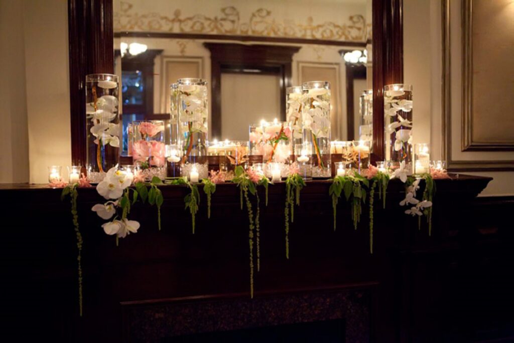 Floating Candles as a Wedding Decoration