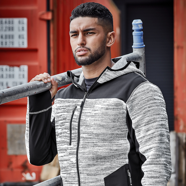 safe and durable work full zip-up hoodie