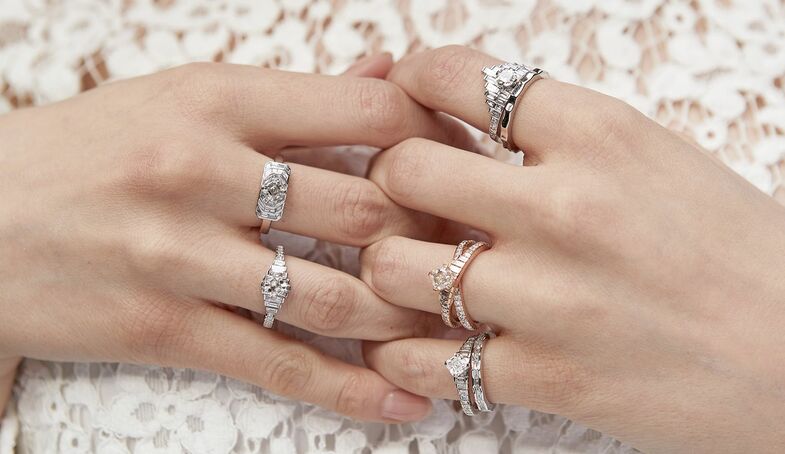 silver designer rings