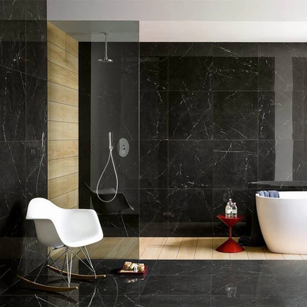 Nero Marquina Marble Tile