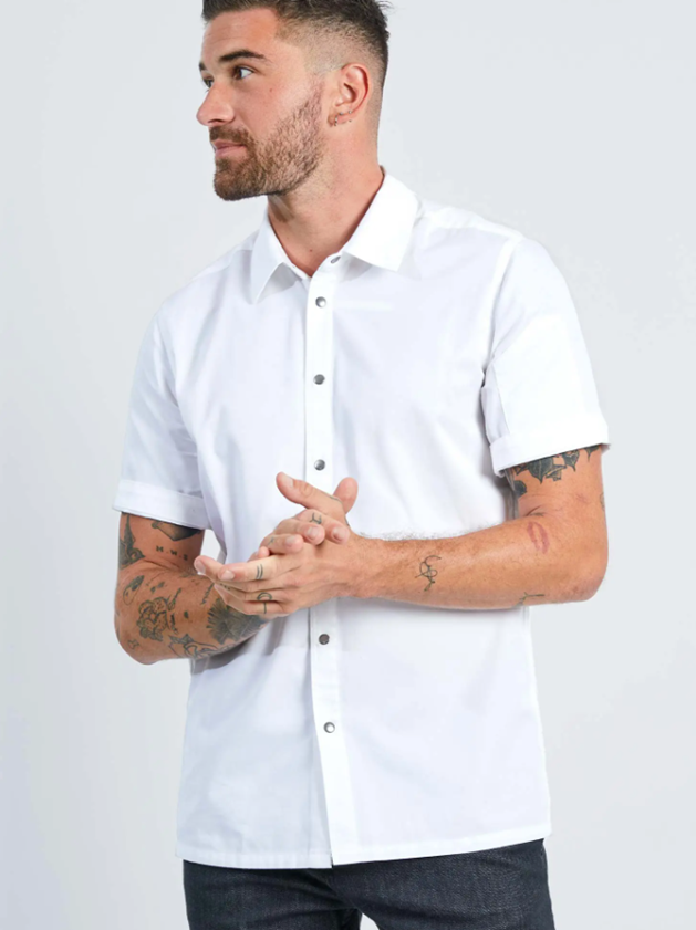 Men's Banjo Chef Shirt - White