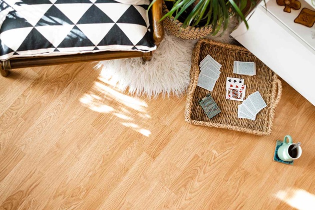 close up of vinyl flooring